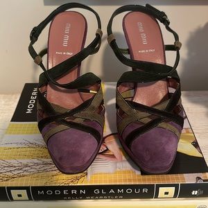 Miu Miu Suede Platform heels